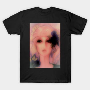 PINK HAZY 70S GIRL IN TURBAN T-Shirt